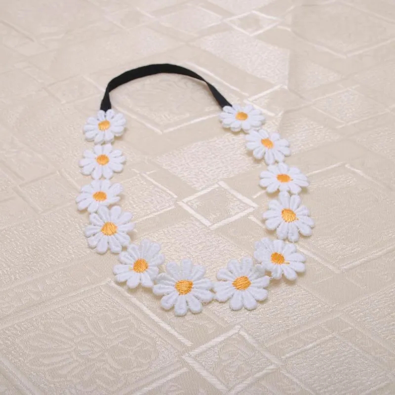 1 шт. белые повязки на голову с ромашками для девочек мама и дочь аксессуары волос