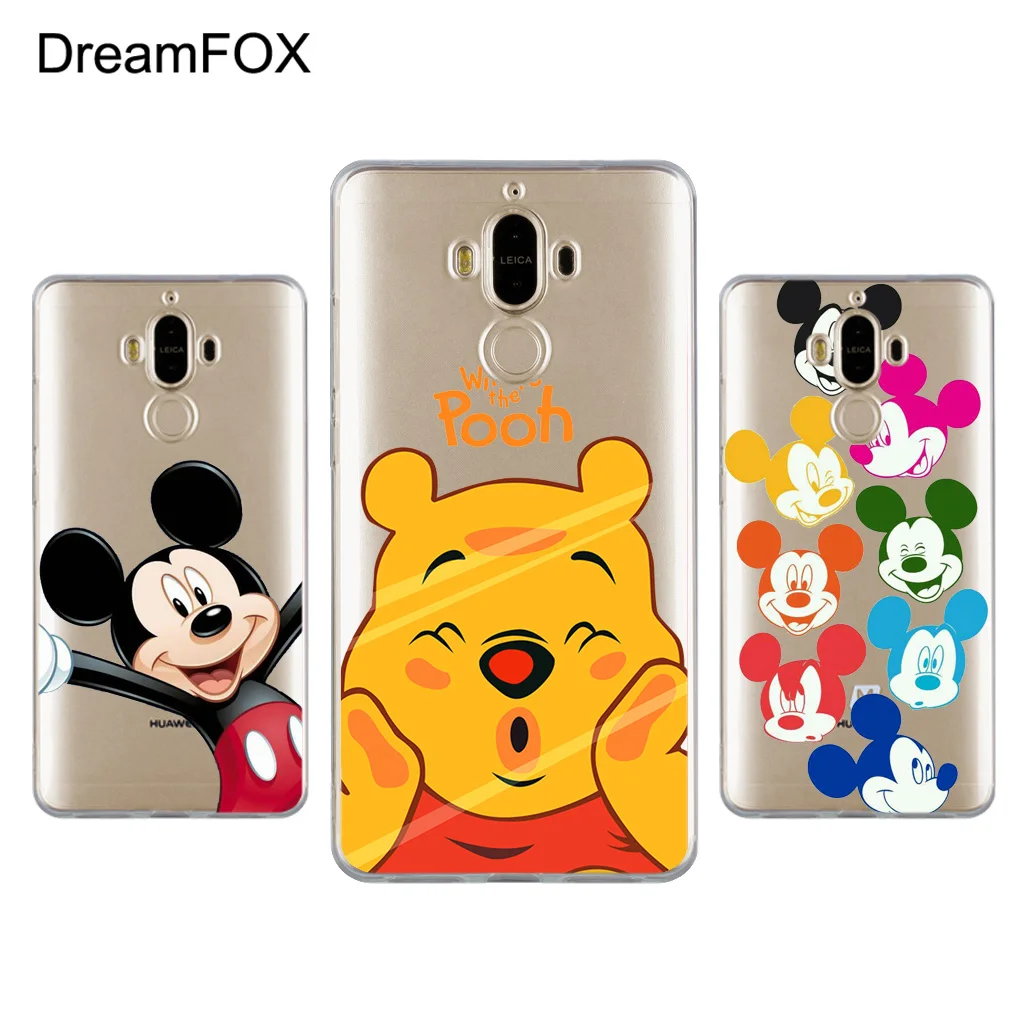 DREAMFOX L018 с Микки Маусом Минни Мягкий ТПУ силиконовый чехол-накладка для huawei