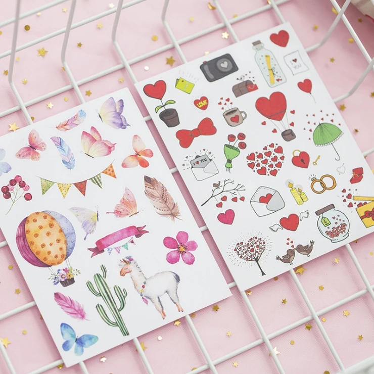 

"Baby Kawaii" Pack of 8 Beautiful Scrapbooking Stickers Card Making DIY Photo Album Cute Craft Decoration Stickers