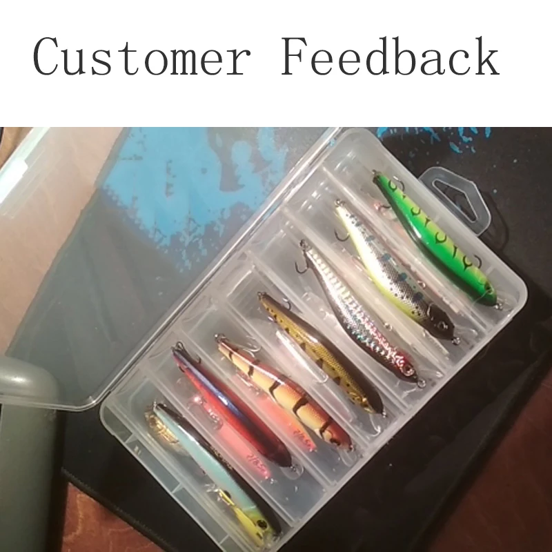 Прозрачная пластиковая рыболовная приманка снасти Аксессуары для рыбалки