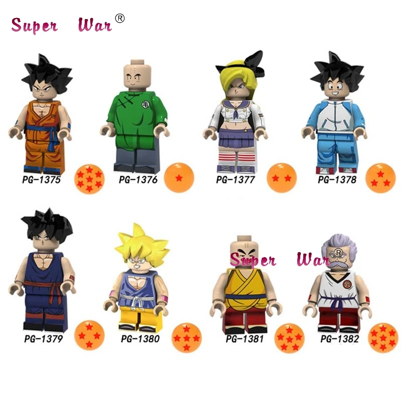 PG8167 1 Набор, серия из фильма, 2 игры, пираты из Caribbean Dragon Ball Z, Джек Воробей, строительные блоки, игрушки для детей - Цвет: PG8167