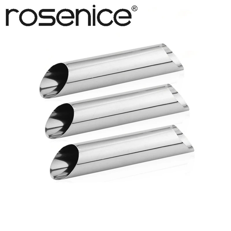 ROSENICE 3 шт Cannoli формы для торта Рог формы из нержавеющей стали трубочки для выпечки канноли ракушки кремовый Рог плесень кондитерские формы для выпечки