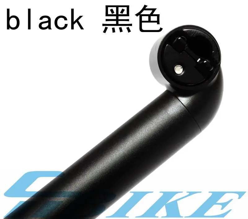 Black Aceoffix для Brompton передний Подседельный штырь 31,8*580 мм 360 градусов Регулируемый подседельный штырь - Цвет: Black
