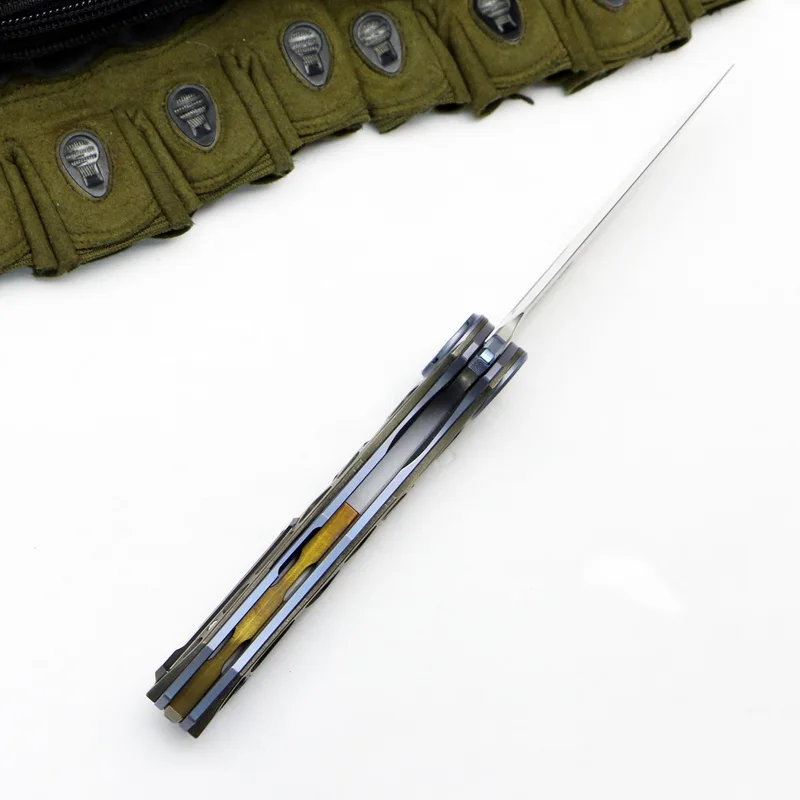 Складной нож VENOM HARPOON M390 титановый для кемпинга охоты карманный кухонный фруктов