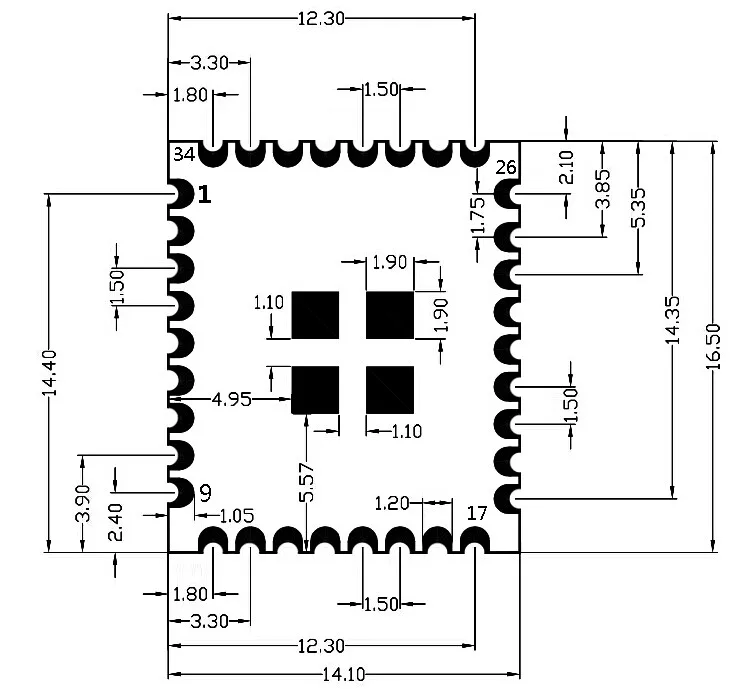 

MTK7681 HLK-M30 Embedded serial WIFI module
