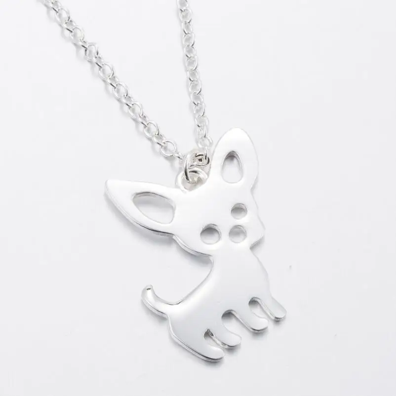 Shuangshuo Bohemian Tiny Chiwawa Necklace for Women Long Chain Pet Dog Necklaces &amp Pendants Ethnic Choker N253 | Украшения и