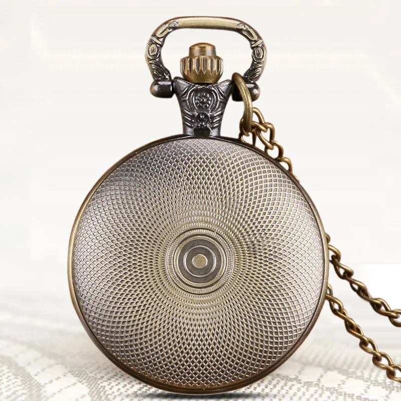 Steampunk Sword Art Online Cartoons Anime Bronze Quartz Analog Fashion Game Pocket Watch Necklace Chain for Men Boy | Наручные часы