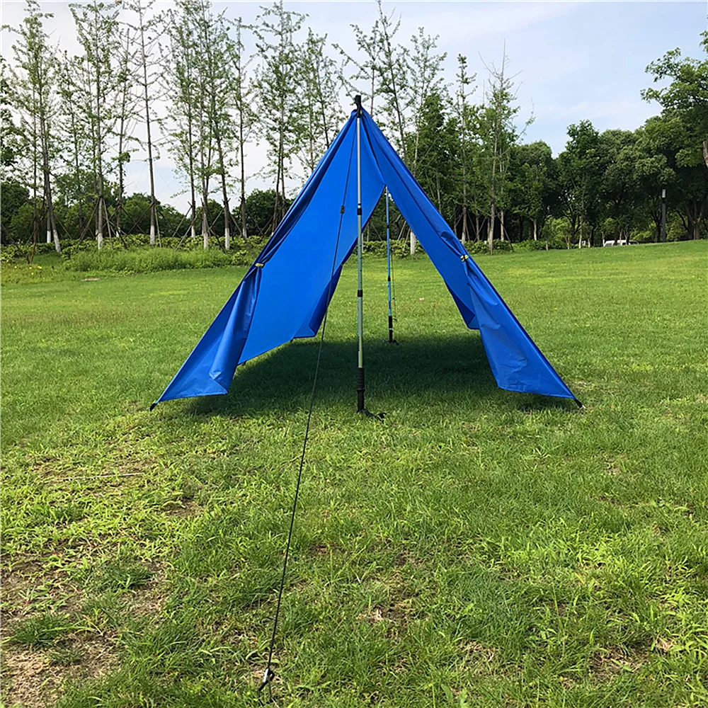 9.8ft x 9.8ft Lightweight Hammock Sun Shelter Shade Tent Tarp Awning Canopy for Outdoor Camping Hiking Backpacking Picnic