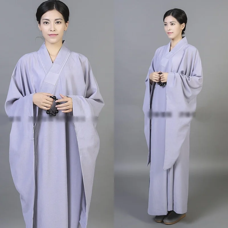 Женская униформа одеяния буддийских монахов shaolin буддистская одежда женская