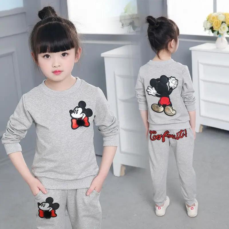 Набор Микки из 2 предметов детская одежда для девочек Одежда мальчиков толстовка