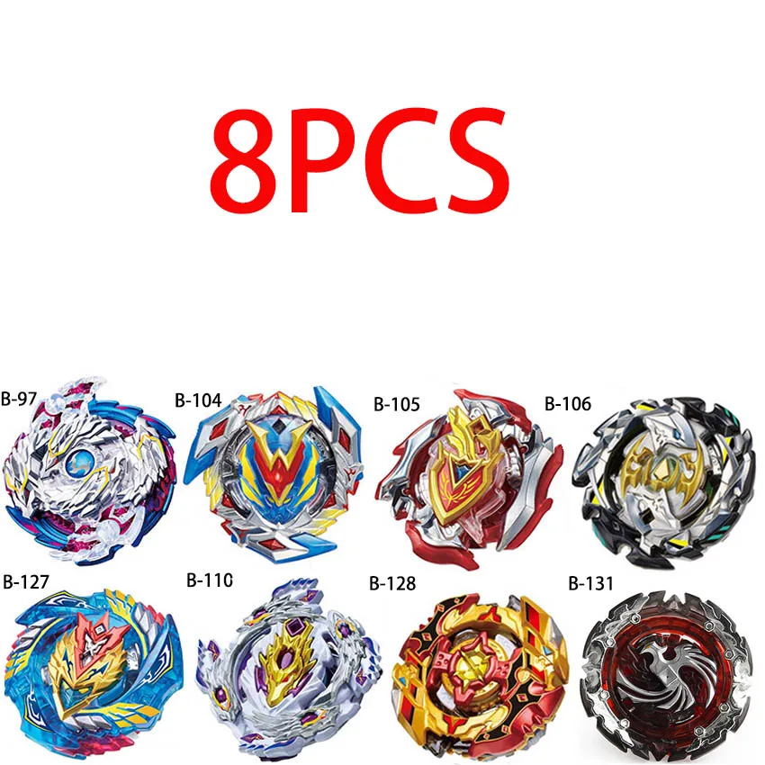8pcs Новые пусковые устройства Beyblade Toupie Bayblades металлические черные пусковые установки bey blade Bey blade игрушки для детей - Цвет: 8pcs