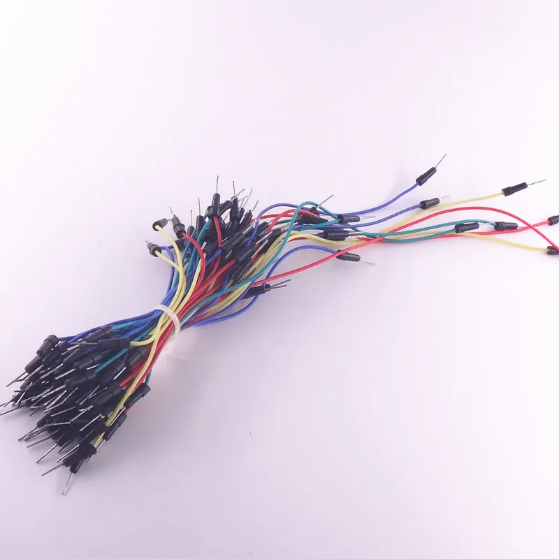 

65pcs New Solderless Flexible Breadboard Jumper wires Cables Bread plate line