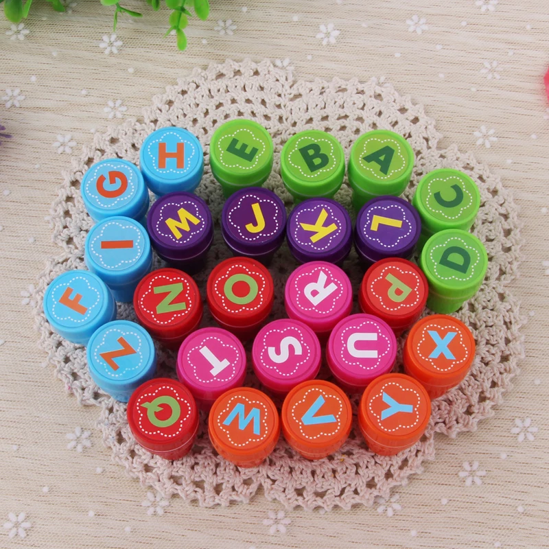 26 шт./кор. милый мультфильм ПВХ марки игрушки животных/Письма Форма само красочного Марки Набор для Тетрадь Скрапбукинг развивающие игрушки