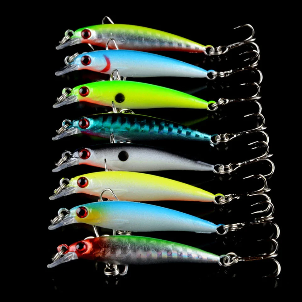 70 шт./лот набор рыболовных приманок 9 разных стилей гольян модели приманка