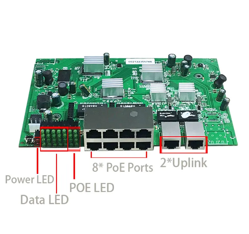 Настольное настенное крепление 8+ 2 гигабитных порта POE switch 150w IEEE802.3af/at usb-хаб 960 P/1080 P HD ip камера NVR Mini PC Buletooth wifi
