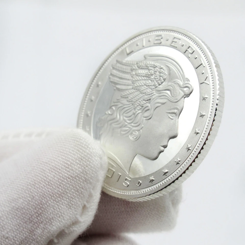 Североамериканский Союз свободы серебряные монеты Мексика гонрас губа статуя