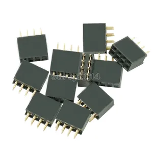 10 шт. 2X4 контактный 8P 2,54 мм двухрядный гнездовой прямой штыревой разъем