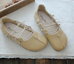 Careaymade-Retro Genuine Leather super soft sole single shoes original literature and art spring summer small | Обувь