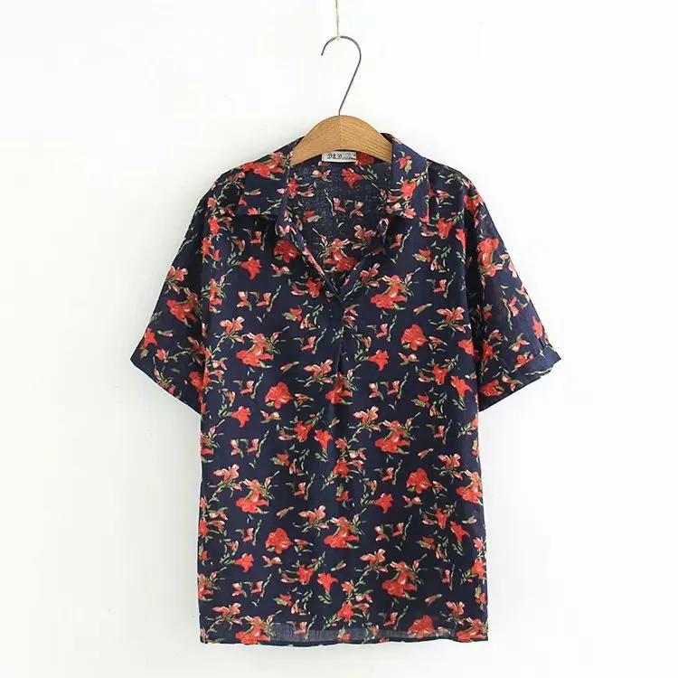 2019 размера плюс повседневные блузки летняя женская одежда модные свободные