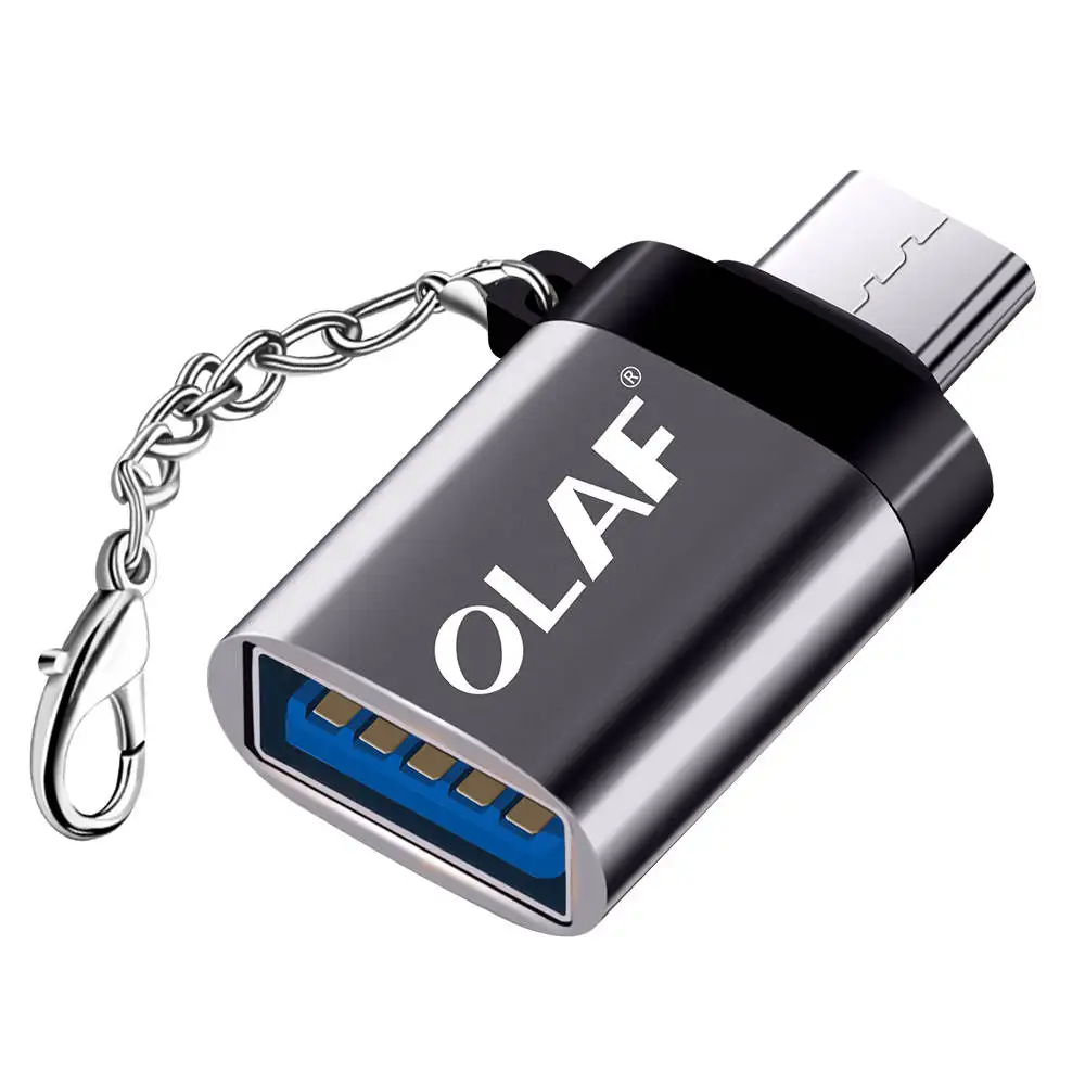Gray Олаф микро USB OTG адаптер папа к USB 3,0 Зарядка конвертер данных для samsung S7 Xiaomi huawei LG zte google Android Microusb OTG - Цвет: Gray