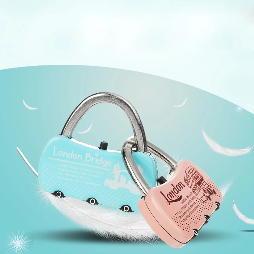 Комбинации Пароль замок Сплав безопасности чемодан Чемодан кодовый шкаф для