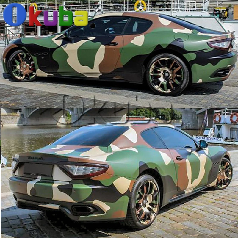 Jumbo Green Jugle камуфляжная виниловая пленка для стайлинга автомобилей военный