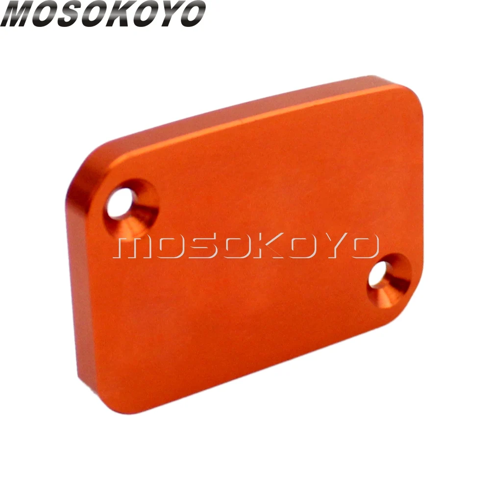 Оранжевый Алюминиевый CNC передний тормозной насос для мотоцикла крышка