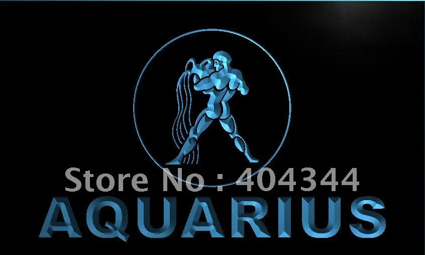 

LK445- Aquarius ZODIAC Astrology Gift LED Neon Light Sign