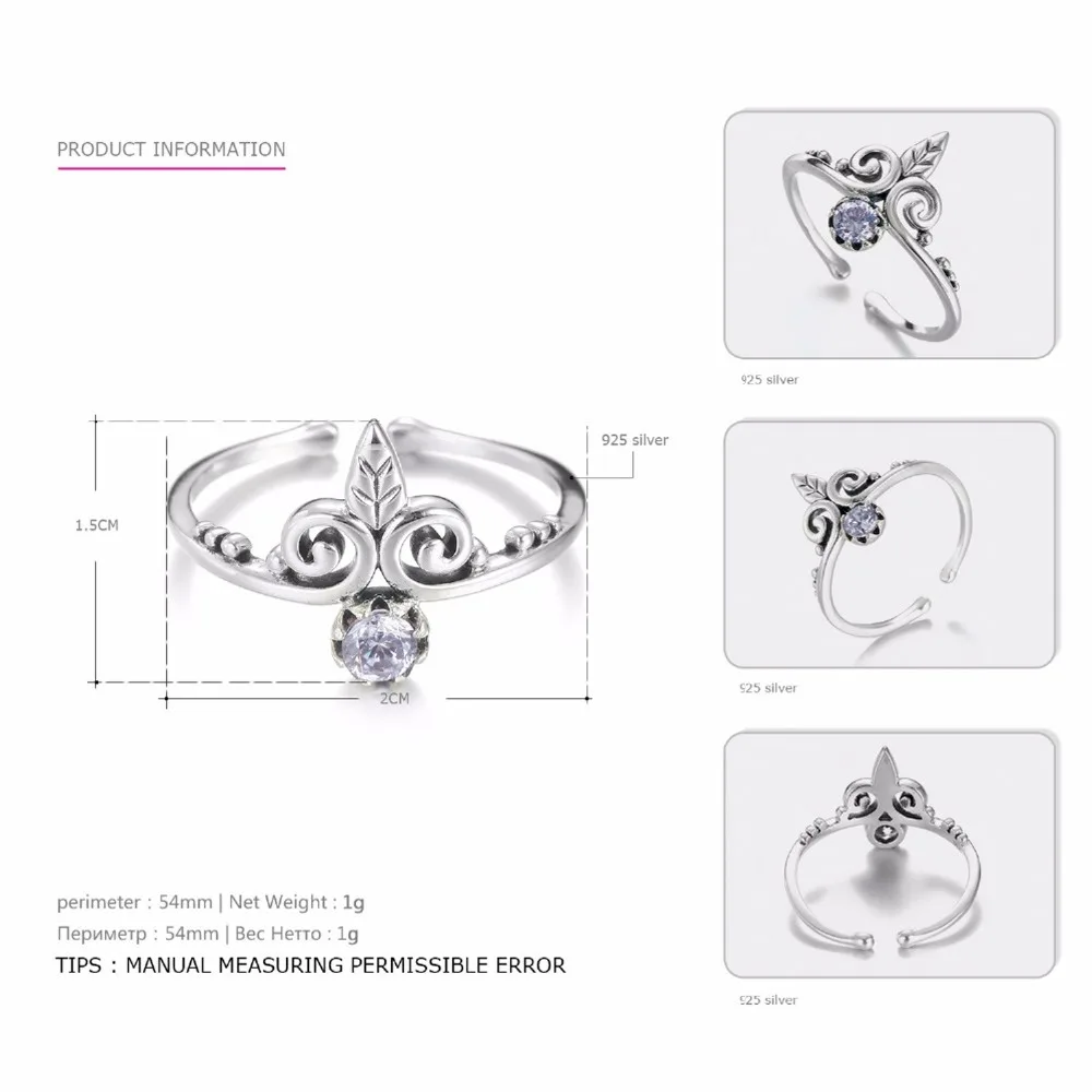 EManco Perfect серебряное кольцо 925 пробы богемное в форме короны милое красочное