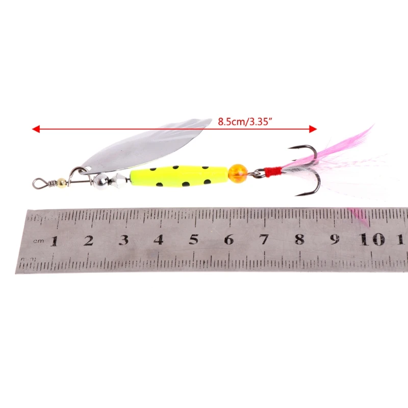 1 шт. рыболовная ложка блесна блестка металлический Спиннер крючок с твердой