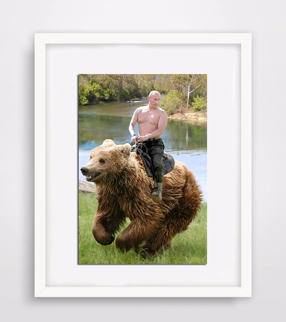 Diamond Вышивка 5D поделки алмазов картина Путин с кристаллами Rhinestone Мозаика