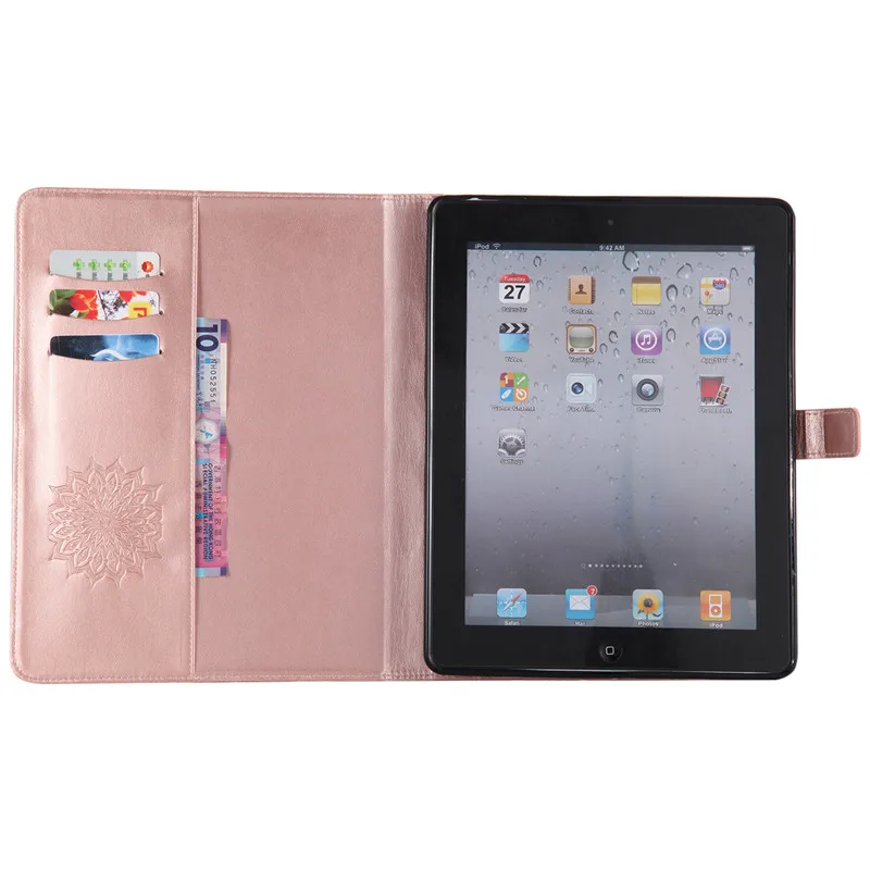 Wekays для Apple IPad 2 3 4 Защита от солнца цветок Смарт Кожаный флип Fundas чехол для IPad 2 3 4 IPad2 IPad3 IPad4 чехол для планшета