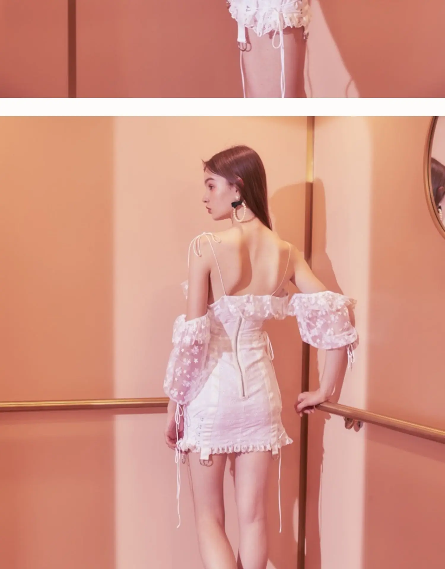 EASYSMALL For Love Lemons женское платье летнее пляжное сексуальное с открытой спиной высококачественное кружевное Сетчатое платье с высокой талией без рукавов