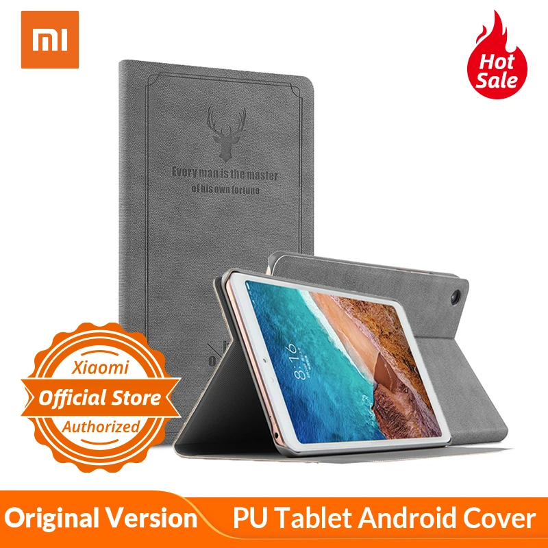 For Xiaomi Mi Pad 4 MiPad Flip Case Tablet PU Android Leather Cover PC Smart Protective cases | Компьютеры и офис