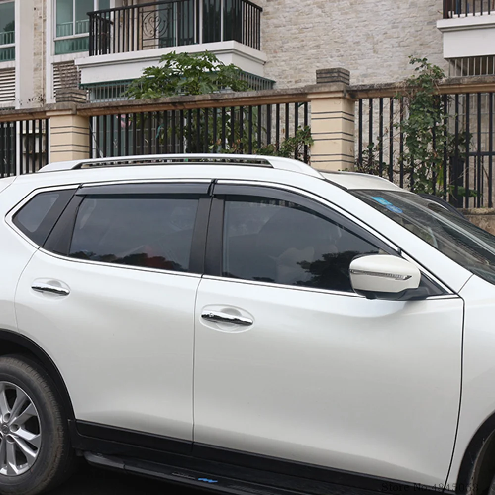 Для Nissan X-Trail XTrail до оконные козырьки тенты дождь солнцезащитный дефлектор защита вентиляционные крышки протектор автомобиля Стайлинг 4 шт