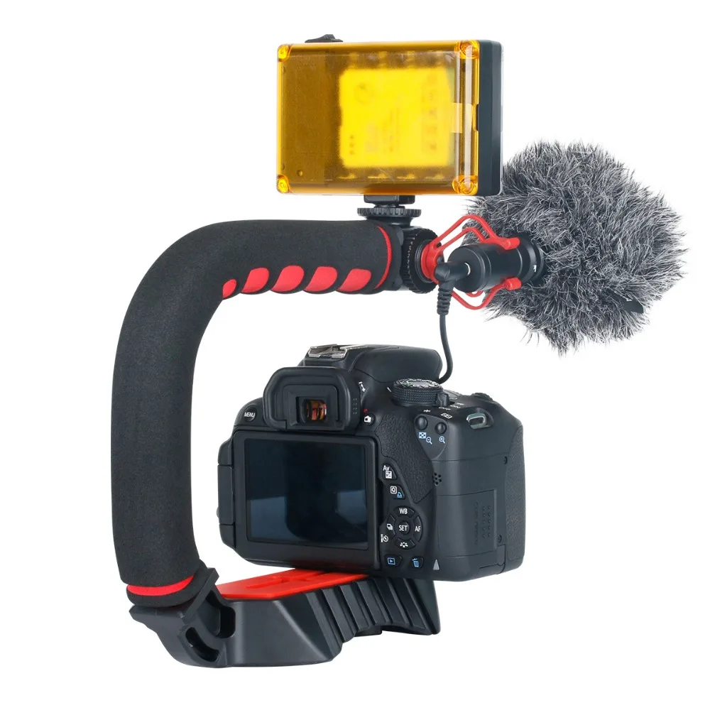 ULANZI U Grip Pro Handheld Video Rig Steadicam с тройным холодным башмаком рукоятка для устойчивости