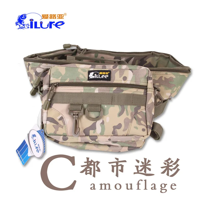 Camouflage1.25m Многофункциональная сумка для рыбалки ilure, 1,25 м, 1,45 м, водостойкая сумка для удочки, камуфляжный рюкзак для рыбалки, Рыболовный инструмент - Цвет: Camouflage1.25m