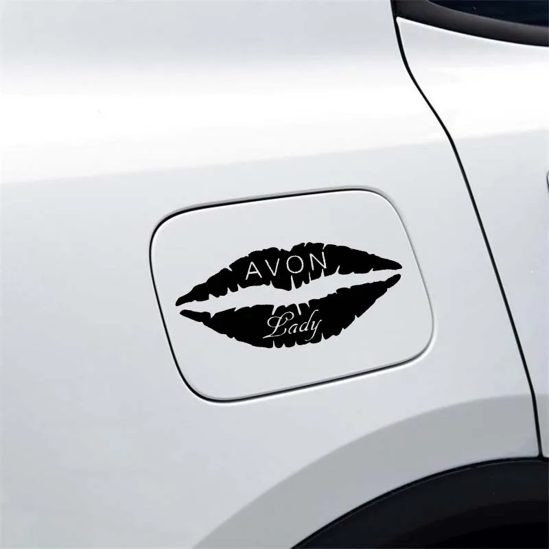 YJZT 12 6*5 4 см пикантная обувь губ Avon леди автомобиля стикер черный/серебро