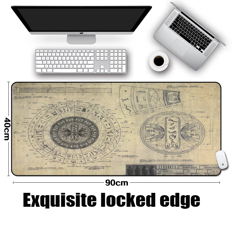 Congsipad STARGATE SG-1 дизайн рисунки стиль шаблон коврик для мыши коврик оверлок край большой размер для декоративного рабочего стола