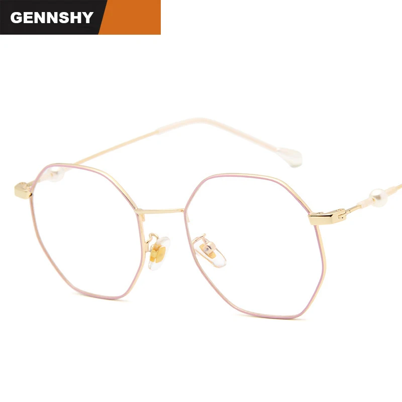 2018 Мода полигон очки Рамки уникальный аномалия оптический Ретро Художественный