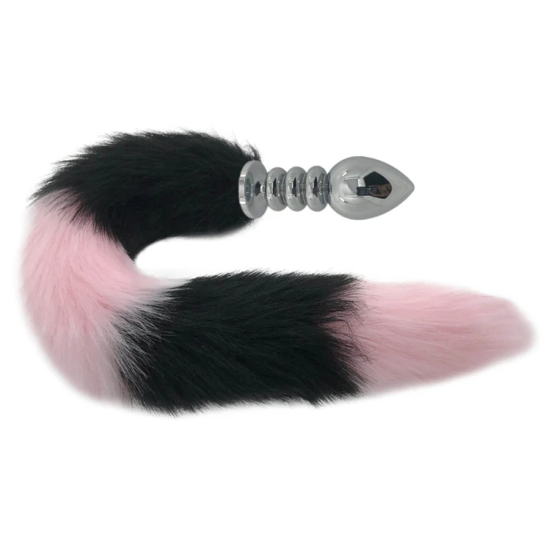 Thread Anal Plug Fox Tail Butt Body Massager Stainless Steel Stopper Sex Toys Female Masturbation H8-171E | Красота и здоровье