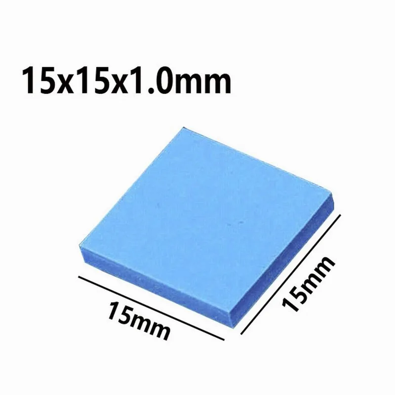 200 шт. Gdstime 15 мм 15x15x1 мм ноутбук SMD DIP IC GPU BGA чип VGA карта силиконовая кондукционная паста соединения термоподушка