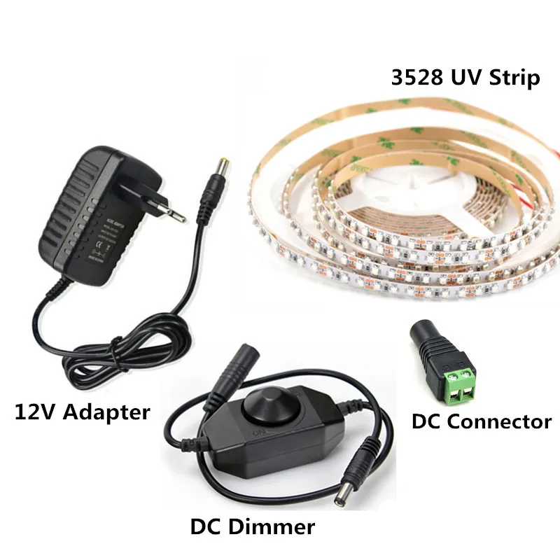 Высококачественная ультрафиолетовая светильник ная лента белая печатная плата