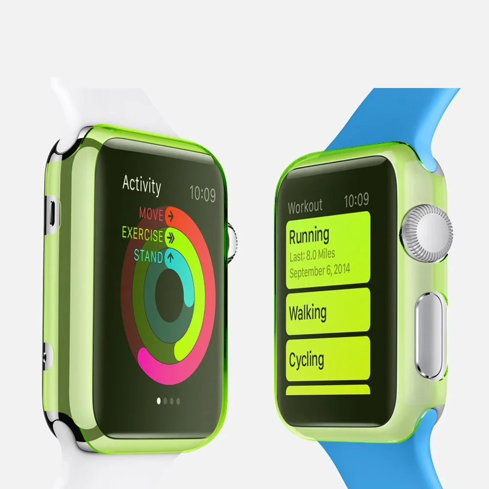 Tengocase ultra thin hard plastic case protective transparent back cover for iphone apple watch series 1 38mm 42mm 38 42 mm |