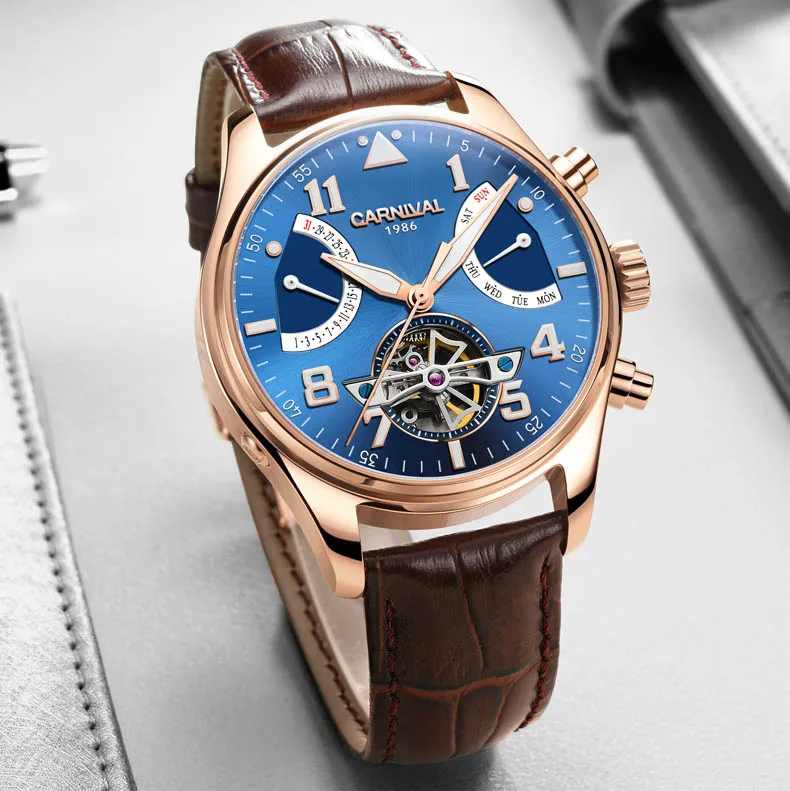 Часы наручные мужские с сапфировым стеклом автоматические