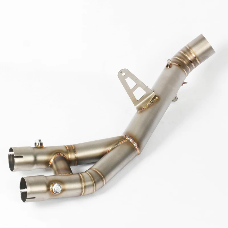 Slip On For Yamaha R1 2015-2017 Motorcycle Exhaust mid link pipe 61mm Stainless Steel Titanium Alloy Middle Pipe Moto Modify | Автомобили