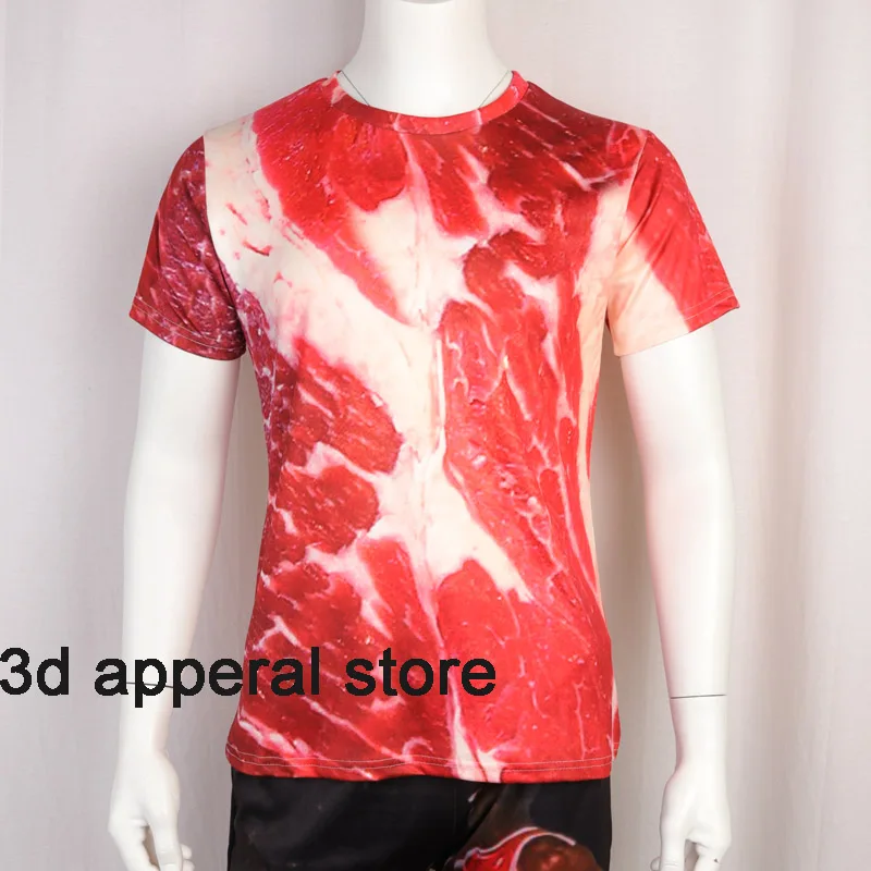 2020 Bootylicious Fresh Beef Meat испанская рубашка 3D Забавный спортивный костюм с беконом