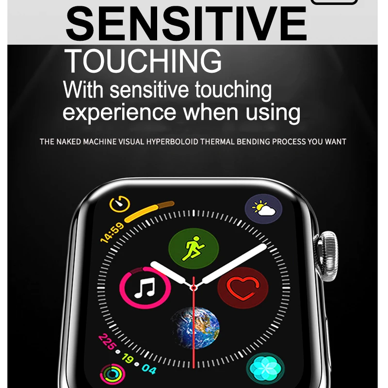 Защитная пленка для экрана прозрачная защитная с полным покрытием iWatch 4 40 мм 44 не