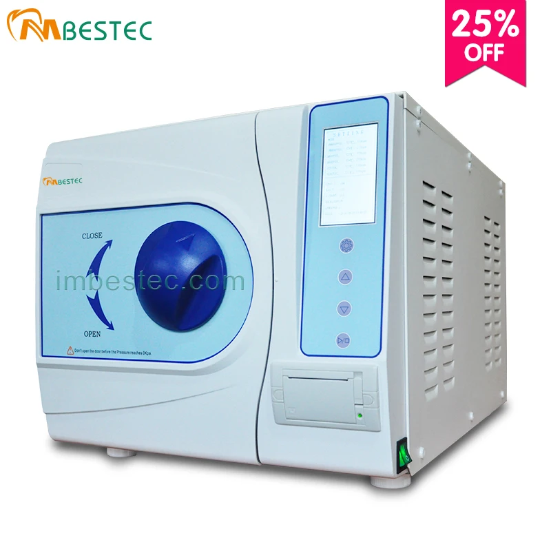 23L с принтером класса B медицинский стоматологический паровой автоклав CE и ISO 13485