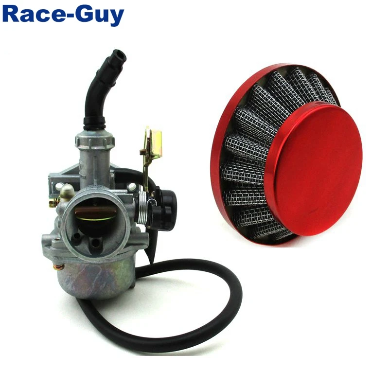 PZ19 19mm Cable Choke Carburetor Carb + 35mm Aluminum Air Filter For Go Kart ATV Quad 4 Wheeler Buggy Dirt Pit Bike 50cc 70cc 90 |